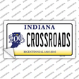 Crossroads Indiana Novelty Sticker Decal