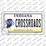 Crossroads Indiana Novelty Sticker Decal