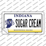 Sugar Cream Indiana Novelty Sticker Decal