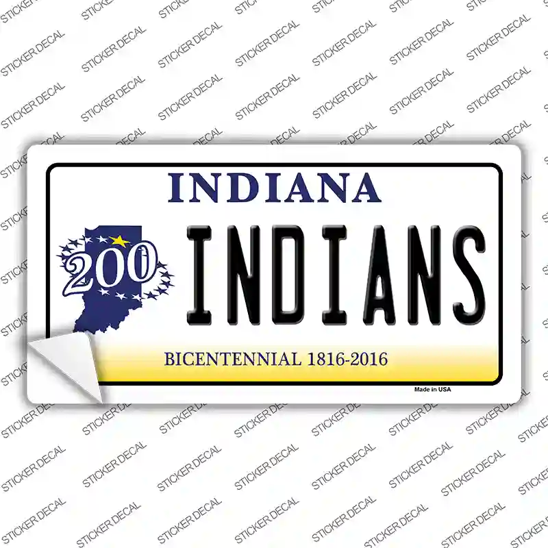 Indians Indiana Novelty Sticker Decal