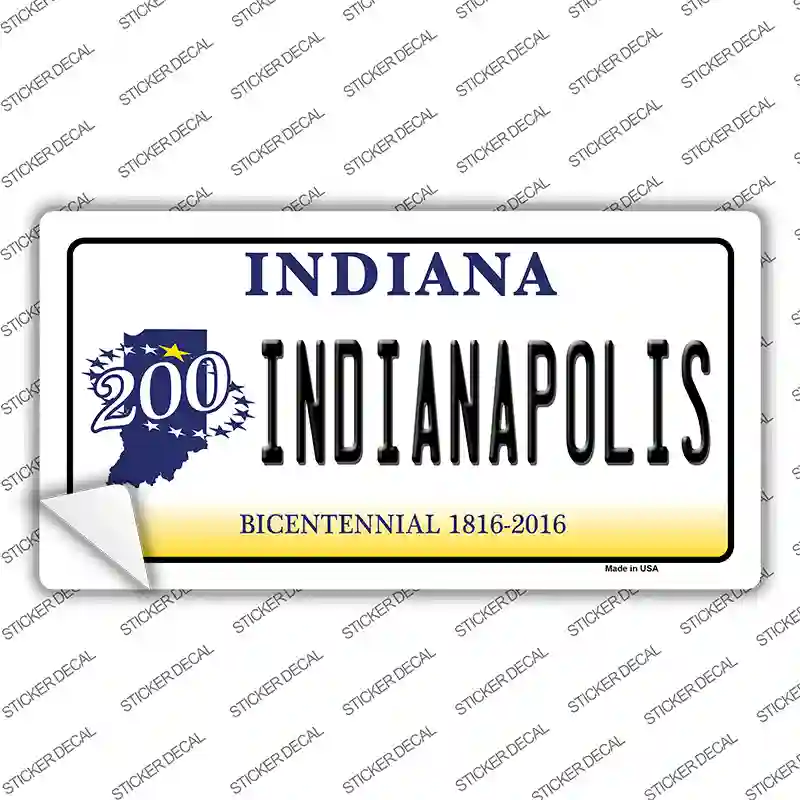 Indianapolis Indiana Novelty Sticker Decal