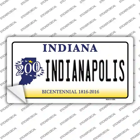 Indianapolis Indiana Novelty Sticker Decal