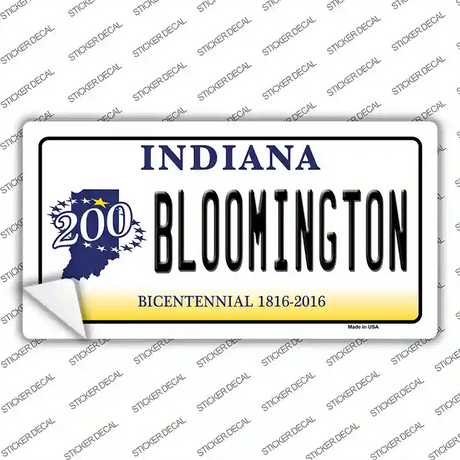 Bloomington Indiana Novelty Sticker Decal