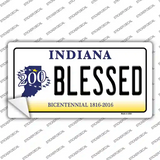 Blessed Indiana Novelty Sticker Decal