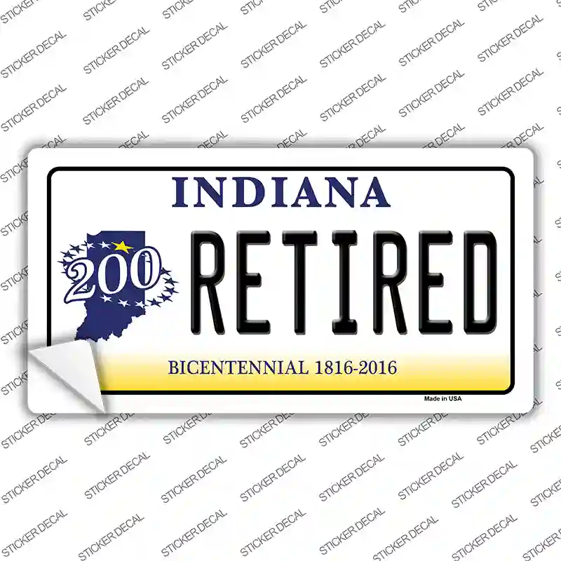 Retired Indiana Novelty Sticker Decal