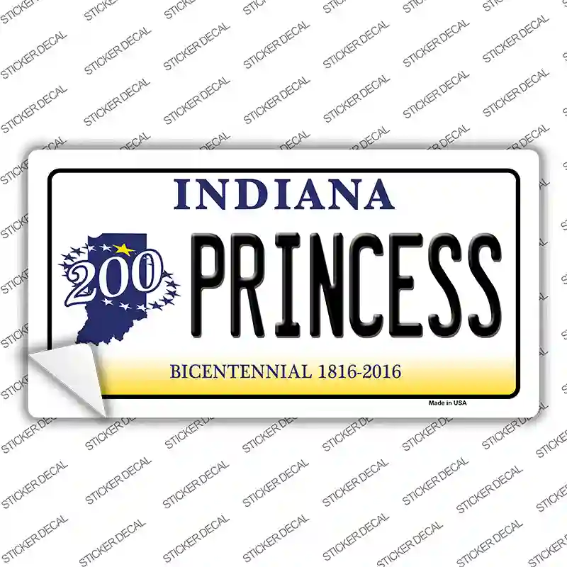 Princess Indiana Novelty Sticker Decal