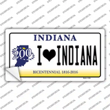 I Love Indiana Novelty Sticker Decal