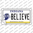 Believe Indiana Novelty Sticker Decal
