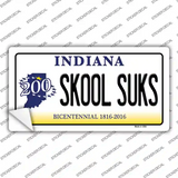 Skook Suks Indiana Novelty Sticker Decal