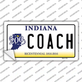 Coach Indiana Novelty Sticker Decal