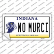 No Murci Indiana Novelty Sticker Decal