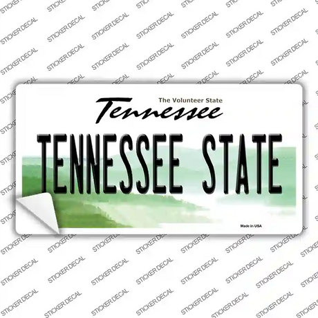 Tennessee State Novelty Sticker Decal