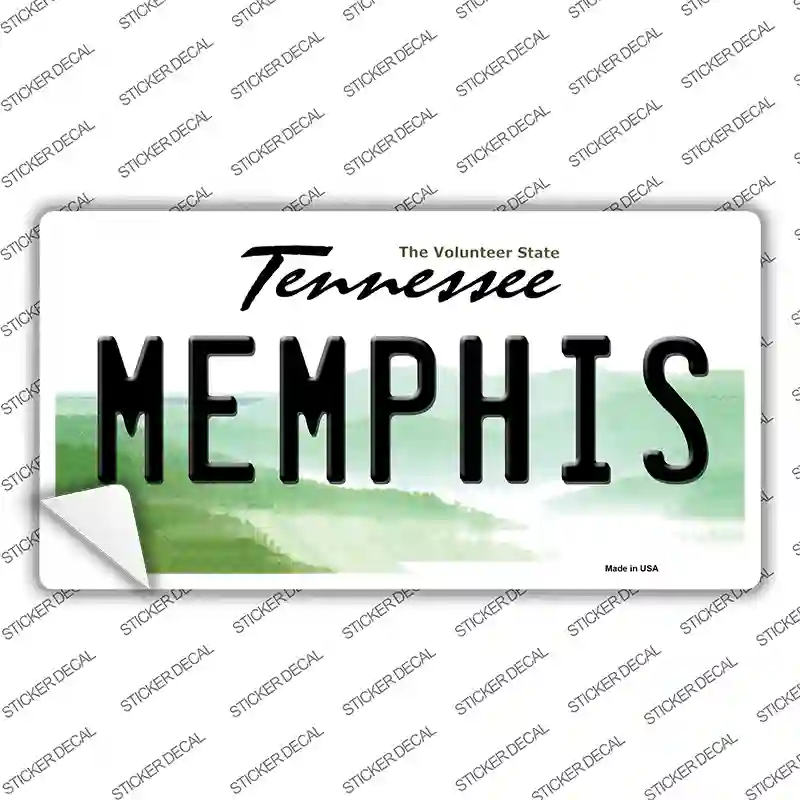 Memphis Tennessee Novelty Sticker Decal