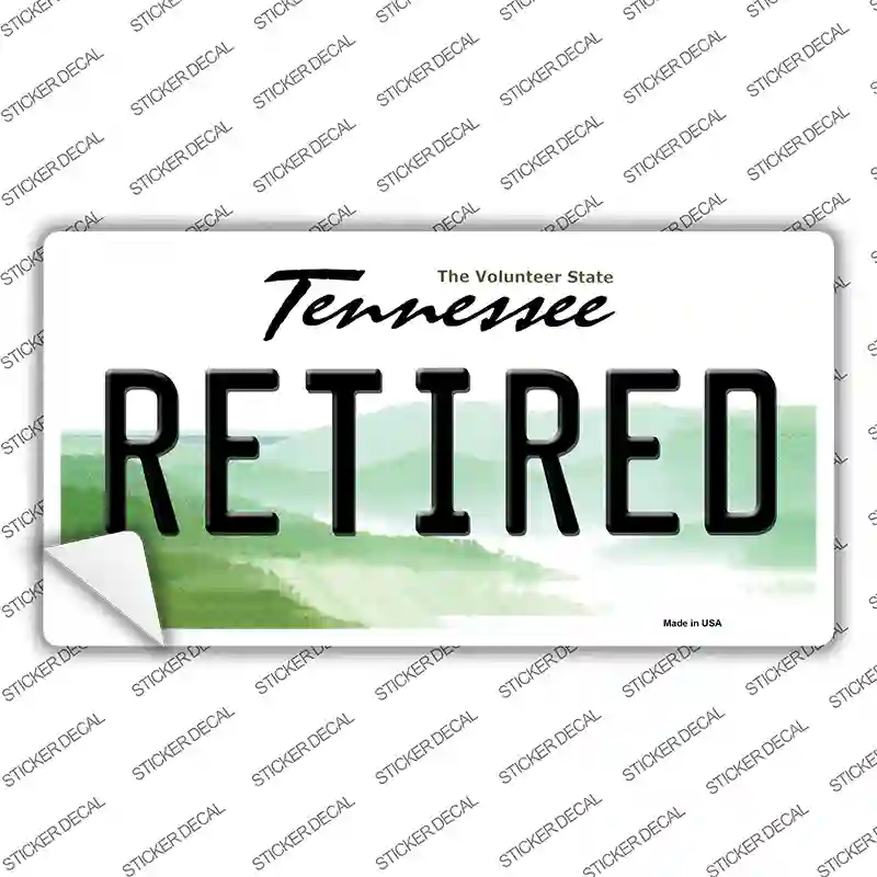 Retired Tennessee Novelty Sticker Decal