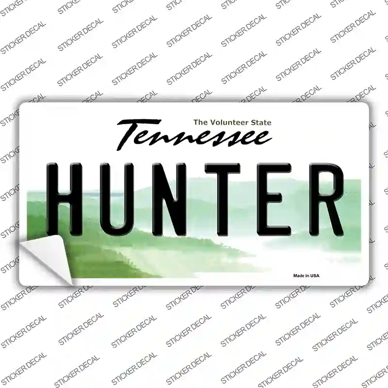 Hunter Tennessee Novelty Sticker Decal