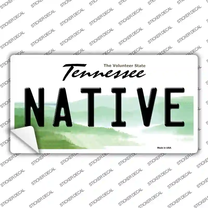 Native Tennessee Novelty Sticker Decal