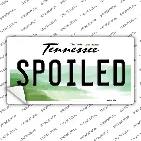 Spoiled Tennessee Novelty Sticker Decal