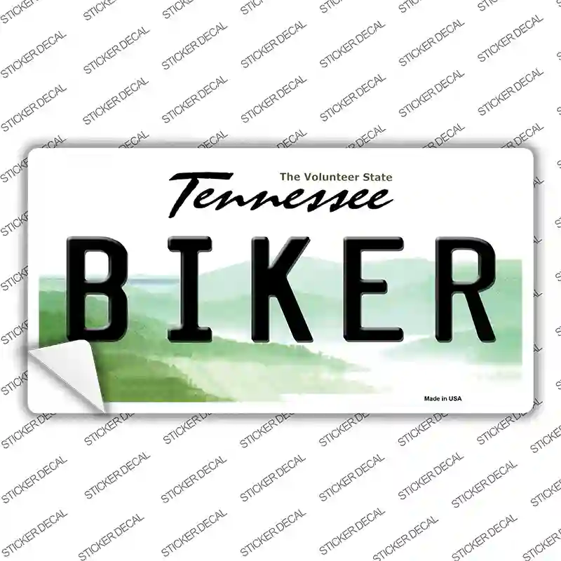 Biker Tennessee Novelty Sticker Decal