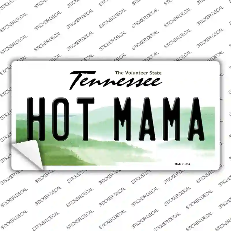 Hot Mama Tennessee Novelty Sticker Decal