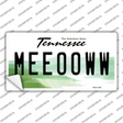 Meeooww Tennessee Novelty Sticker Decal