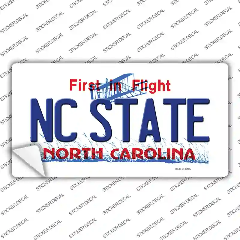 North Carolina State Novelty Sticker Decal