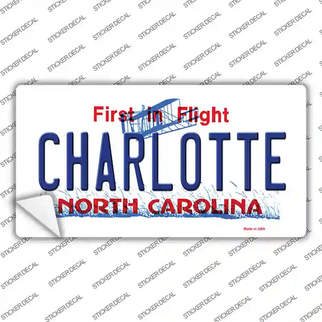 Charlotte North Carolina Novelty Sticker Decal