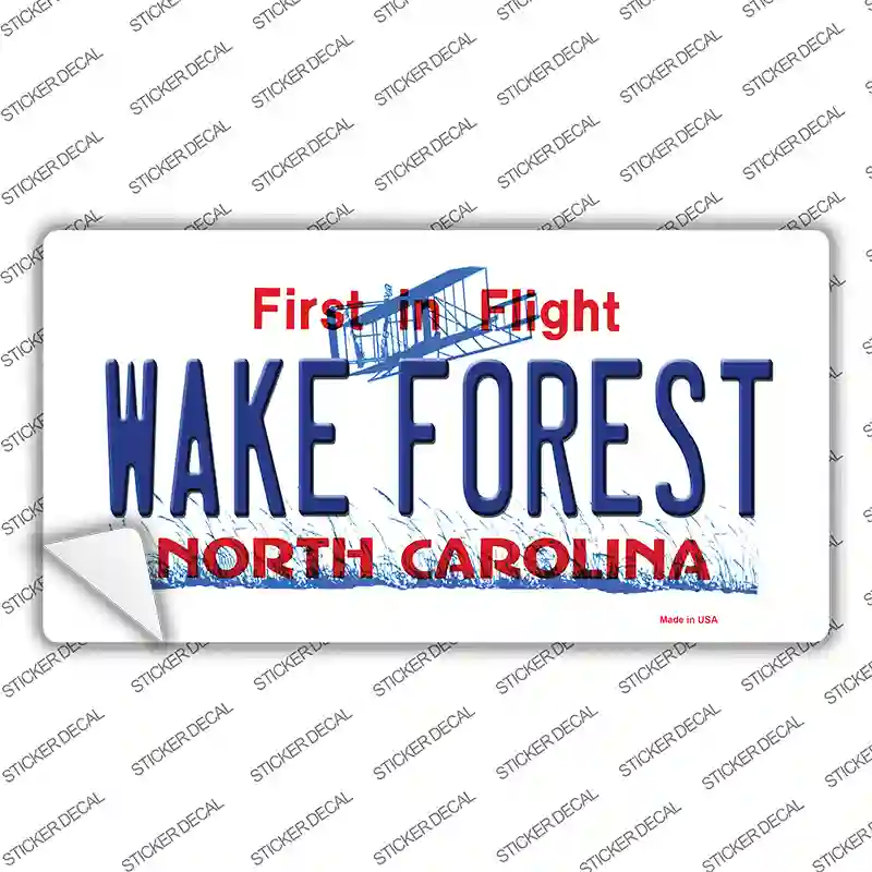 Wake Forest North Carolina Novelty Sticker Decal