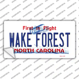Wake Forest North Carolina Novelty Sticker Decal