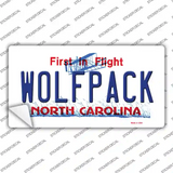 Wolfpack North Carolina Novelty Sticker Decal
