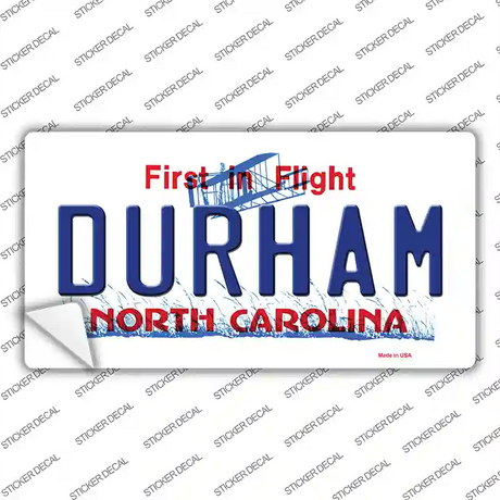 Durham North Carolina Novelty Sticker Decal