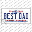 Best Dad North Carolina Novelty Sticker Decal