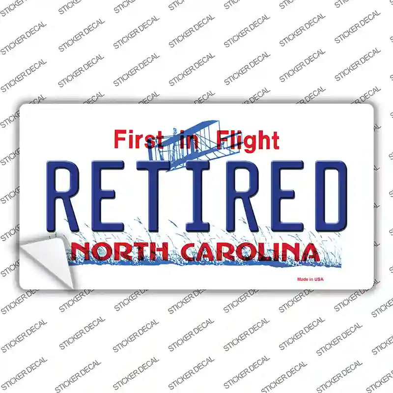 Retired North Carolina Novelty Sticker Decal