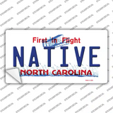 Native North Carolina Novelty Sticker Decal