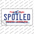 Spoiled North Carolina Novelty Sticker Decal