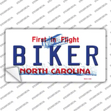 Biker North Carolina Novelty Sticker Decal