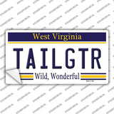 Tailgtr West Virginia Novelty Sticker Decal