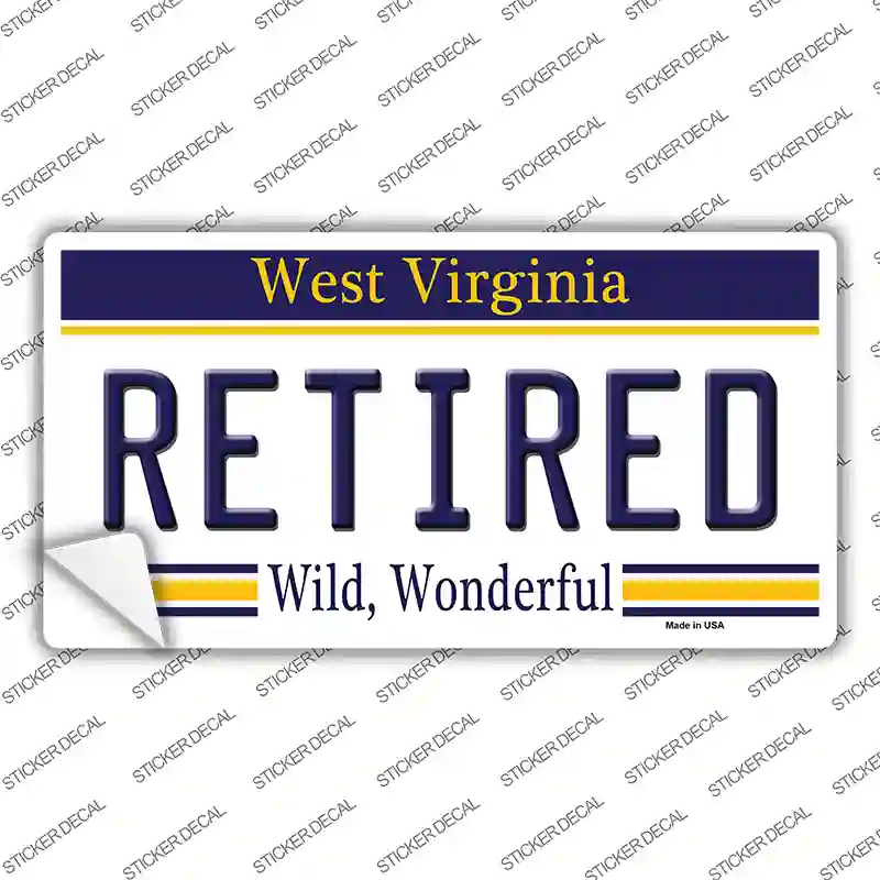 Retired West Virginia Novelty Sticker Decal