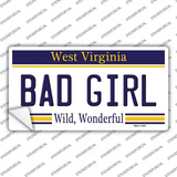 Bad Girl West Virginia Novelty Sticker Decal