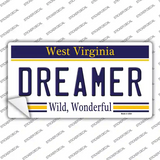 Dreamer West Virginia Novelty Sticker Decal