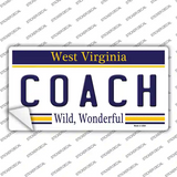Coach West Virginia Novelty Sticker Decal