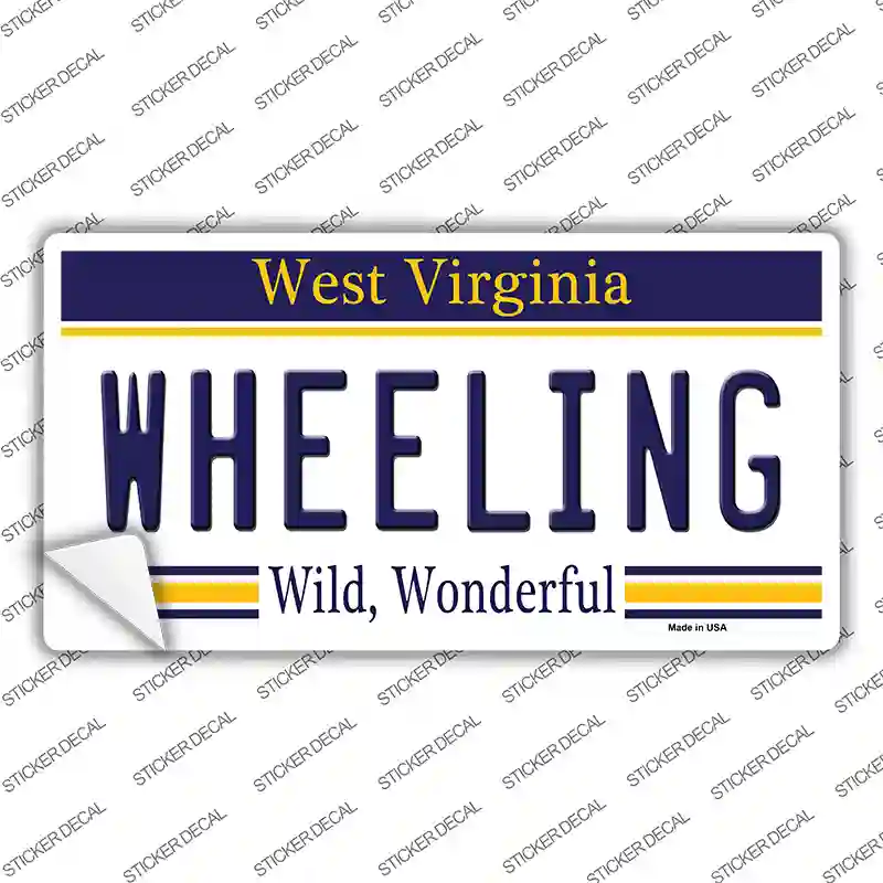 Wheeling West Virginia Novelty Sticker Decal