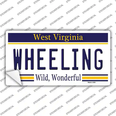 Wheeling West Virginia Novelty Sticker Decal