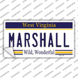Marshall West Virginia Novelty Sticker Decal