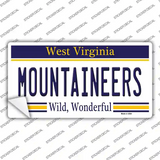 Mountaineers West Virginia Novelty Sticker Decal