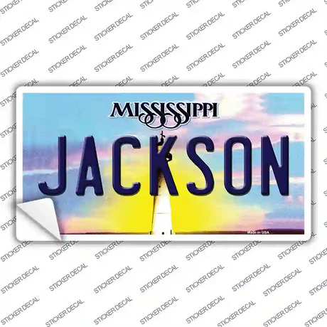 Jackson Mississippi Novelty Sticker Decal