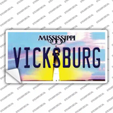 Vicksburg Mississippi Novelty Sticker Decal