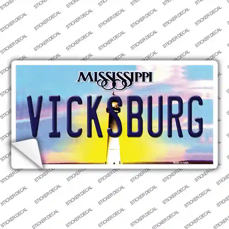Vicksburg Mississippi Novelty Sticker Decal