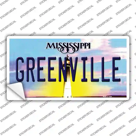 Greenville Mississippi Novelty Sticker Decal