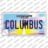 Columbus Mississippi Novelty Sticker Decal
