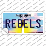 Rebels Mississippi Novelty Sticker Decal